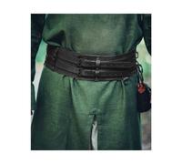 Epischer Wikinger Breitgürtel mit Knotenmuster Punzierung Schwarz...