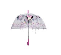 E plus M Regenschirm Minnie Mouse NAIVE – manuell, Kuppel, 8 Paneele, Polyester, 43 cm, hellrosa
