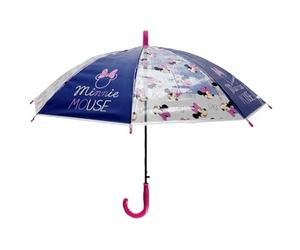 eplusm Minnie Mouse NAIVE Regenschirm, Kuppel, manuell, 8 Paneele, Metallstäbe, bequem und vielseitig, Qualität und Widerstandsfähigkeit, 43 cm, Material Polyester, hellrosa, M, Casual