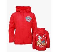 eplusm Paw Patrol Kinder Windjacke, Wasserdichte Jungen Regenjacke mit Kapuze und Fleece,Jungen Regen Funktions-Jacke Regenmantel Regenbekleidung (DE/NL/SE/PL, Numerisch, 122, 128, Rot)