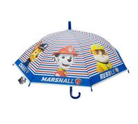 Paw Patrol PUPS Rule Regenschirm, Kuppel, manuell, 8 Paneele, Metallstäbe, bequem und vielseitig, Qualität und Widerstandsfähigkeit, 43 cm, Material Polyester, blau, M, Casual