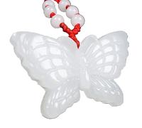 EQQHJL Jade-Schnitzanhänger, Jadeit-Jade-Anhänger, Natürliche Jade Anhänger Halskette Handgeschnitzten Schmuck Amulett Mode-Accessoires