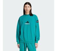 adidas Equipment Reflective Crew Neck Sweatshirt Grün in Größe M