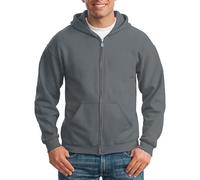 EQWIGKEIT Kapuzenjacke Herren Einfarbig Sweatjacke Langarm Hoodie Oversized Outdoorjacke Casual Sweatshirt Jacke Mit Reißverschluss Übergangsjacke Kapuze Sportjacke Leichte Kapuzenmantel