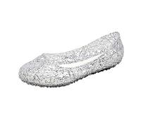 EQWIGKEIT Strandschuhe Damen, Sandalen Damen Casual Kunststoff Sandaletten Bequem Jelly Klassische Strandsandalen Sommer Shoes Transparente Gummistiefel Weich Flache Sommerschuhe Strandschuhe