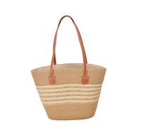 EQWIGKEIT Strandtasche Damen Boho Vintage Sommertaschen Leicht Strandtasche Netz Shopper Umhängetasche Boho Sommer Basttaschen Stroh Handtasche Für Reisen, Einkaufen, Urlaub, Pendeln
