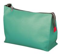 Erbe Kulturtasche, Leder 25 cm Hellgrün 1Stück