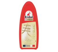 Erdal 1-2-3 Glanz-Schwamm zur Schuhpolitur für sofortigen Glanz, für Schuhe, Stiefel und Taschen aus Leder, Perfect Shine, alle Farben, farblos, 1 Stück