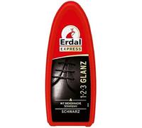 Erdal 1-2-3 Glanz-Schwamm, mit Bienenwachs zur Schuhpolitur für sofortigen Glanz, schwarz, 1 Stück