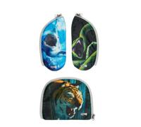 Ergobag ZubehÃ¶r Pack / Cubo / Cubo light Zippies - Zip-Set 3tlg. (GefÃ¤hrliche Tiere)