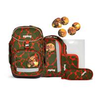 ERGOBAG 01033-90285-10 pack Schulrucksack-Set FeuerspeiBär Lumi Edition, 6-teilig