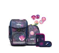 ERGOBAG 01036-90110-10 cubo Schulrucksack-Set SUPER REFLEX GLOW Bärlaxy, 5-teilig