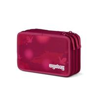 ergobag Maxi Mäppchen Set 40-Teilig, Lyra Bunt- und Filzstifte, Kleingeld Fach, Lineal, Schere MondzauBär - Beere