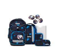 ERGOBAG 01298-90354-10 Pack 6-teiliges Schulrucksack-Set VerfolgBärjagd, dunkelblau