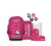 ergobag Maxi Set 6-teilig, ergonomischer Schulrucksack, Vorgänger-Kollektion, Grundschule, ideal für große Kinder ab der 1. Klasse SternzauBär - Pink