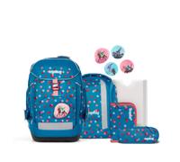 ergobag Maxi Set 6-teilig, ergonomischer Schulrucksack, Vorgänger-Kollektion, Grundschule, ideal für große Kinder ab der 1. Klasse VoltiBär - Petrol