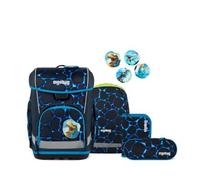 ergobag cubo light Schulranzen-Set Bärassic Garden Blau 5-teilig 19 Liter