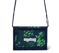 ergobag Brustbeutel Kleingeldfach, mit Sichtfenster, Geldbeutel für Kinder, zum Umhängen, mit Klettverschluss DrachenbezwingBär - Grün