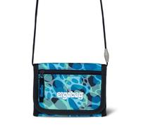 ergobag Brustbeutel Kleingeldfach, mit Sichtfenster, Geldbeutel für Kinder, zum Umhängen, mit Klettverschluss AbtauchBär - Dunkelblau