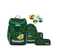 ergobag Schulranzen-Set cubo Set BärRex - Grün