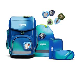 Ergobag Cubo Colour Splash Edition Schulranzen-Set DschungelfieBär
