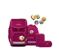 ergobag CUBO Eco Hero Schulranzen-Set WaldzauBär, 5-teilig