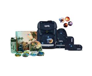 ergobag Cubo Jumbo Edition Schulranzen Set 6tlg. inkl. Fan-Box (KoBärnikus Galaxy Glow)