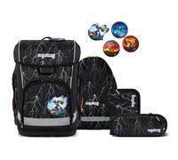 Ergobag Cubo Light Schulranzen-Set 5tlg Super ReflektBär 2.0