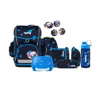 ergobag Cubo Light Schulranzen Set 8tlg. inkl. Lunchset und Seitentaschen (VerfolgBärjagd)