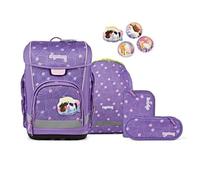 ergobag Cubo Light PonyBäradies 2026, Set 5-tlg, 01518-90396-10 lila