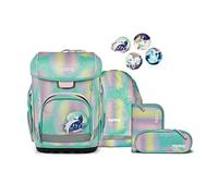 ergobag Cubo Light ZauBärwelt 2026, Set 5-tlg, 01518-90280-10 gelb, grün, lila