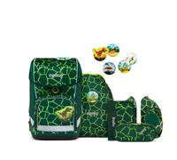 Ergobag Cubo Light Schulranzen-Set 6tlg. inkl. Klettie-Set bärrex (00660-900Y0-10) gruen