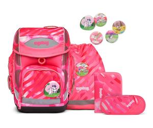 ergobag Cubo Schoolbag Set 5-teilig KuntBärbuntes Einhorn