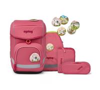Ergobag Cubo Schulranzen-Set 5tlg. inkl. Klettie-Set rot