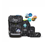 ergobag CUBO Schulranzen-Set Super ReflektBär Glow, 5-teilig