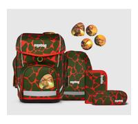 ergobag CUBO Schulrucksack-Set FeuerspeiBär, 5-teilig