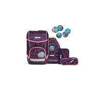 ergobag cubo Set ergonomischer Schulrucksack, Vorgänger-Kollektion, klassisch 5-teilig 1. Klasse Grundschule Bärmuda Viereck - Lila