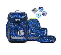 ergobag cubo set Schulranzen-Set OzeanBärwohner, 5-teilig Blau 19 Liter