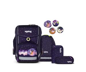 ergobag Cubo SternguckBär Reflex Glow, Set 5-tlg, 01212-90358-10 dunkelblau