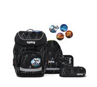 ergobag Cubo Super ReflektBär 2026, Set 5-tlg, 01510-900z6-10 grau