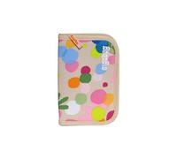 ergobag Federmäppchen Set 22-teilig, Lyra Buntstifte, Stundenplan-Fach, Kleingeld Fach, Lineal Flower PowBär - Beige