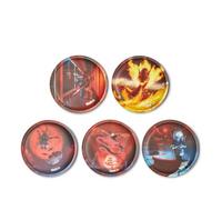 ergobag Kletties-Set Feuerdrache – mehrfarbig, Klettflächen zur Individualisierung