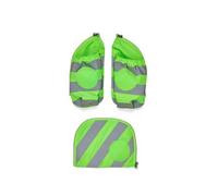 Fluo Seitentaschen Zip Set mit Reflektorstreifen-grün