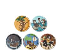 Ergobag Zubehör Klettie - Set 5 tlg. matt (Schatzjäger)