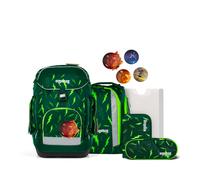 ergobag Schulrucksack-Set Maxi Bärtastisch Grün - 6tlg. ergonomisch, ab 1. Klasse