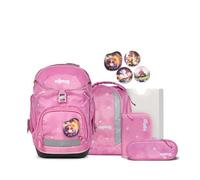 ergobag PACK Set Schulranzen-Set WolkenzauBär, 6-teilig Rosa 20 Liter 2025