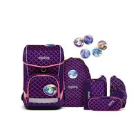 Ergobag - ergobag Schulranzen cubo light LUMI 28 x 40 x 25 cm (B x H x T) 19l Sicherheitsverschluss, Reißverschluss inkl. Sportbeutel, Feder - Farb...