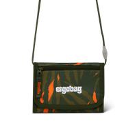ergobag Brustbeutel Kleingeldfach, mit Sichtfenster, Geldbeutel für Kinder, zum Umhängen, mit Klettverschluss ExBärdition - Olive