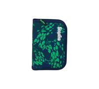 ergobag Federmäppchen DrachenbezwingBär - Grün | Set mit Buntstiften und Lineal sowie Stundenplan-Fach und Kleingeldfach für die Schule