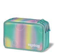 ergobag Maxi Mäppchen Set 40-Teilig, Lyra Bunt- und Filzstifte, Kleingeld Fach, Lineal, Schere ZauBärwelt - Mint